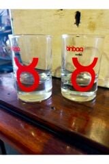 İnsiyalli 2 li shot bardağı