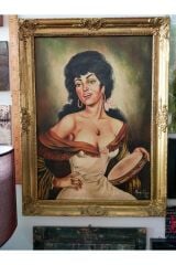 Vintage çingene  yağlıboya tablo 80*60 cm