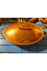 Koleksiyon Vintage Bakır Sunum Tabak Set 3 Parça