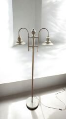 Metal Uzun Çift Başlıklı Uzun 164cm Lambader Aydınlatma