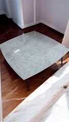 MudoConcept Rock Mermer Orta Sehpa Siyah Metal Ayaklı