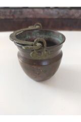 Vintage minyatür bakır bakraç 7*7cm