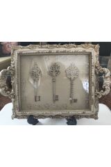 Vintage anahtar görselli tablo 30*40cm