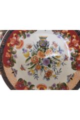 Vintage dekoratif 30 cm el yapımı tabak