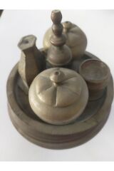 120 yıllık uzakdoğu pirinç betel nut antika set