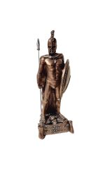 Antik Yunan Mızraklı Savaşçı Spartalı Leonidas Biblo Figür Heykel
