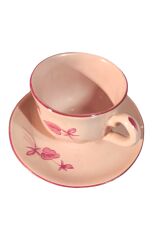 Koleksiyonluk Pembe Kahve Fincanı