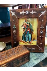 Masif Metal Işleme Büyük Dekoratif Fotoğraf Resim Çerçeve 30*25